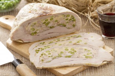 Gevulde kalfsborst op z'n Genuees