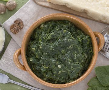 Rijke spinazie met bechamelsaus