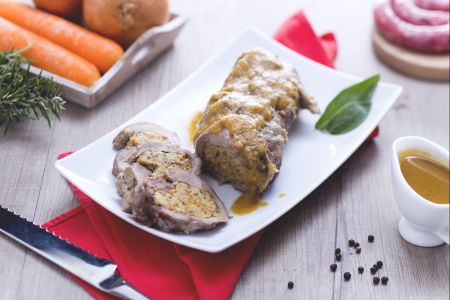 Gevulde lamsbout op Toscaanse wijze