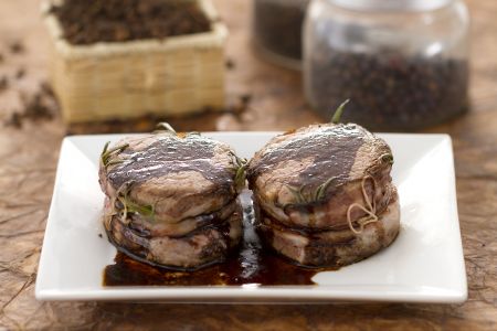 Biefstukmedaillons met balsamicoazijn