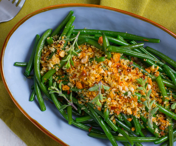 Sperziebonen met knoflook