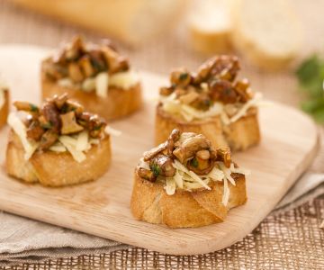 Cantharelkroketjes met gruyère