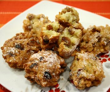 Zoete rijstbeignets met citroengeur