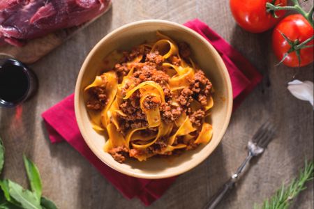 Pappardelle met wild zwijnenragout