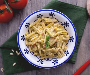 Casarecce met Siciliaanse pesto
