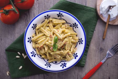 Casarecce met Siciliaanse pesto