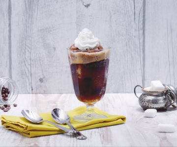 Koffiegranita met slagroom