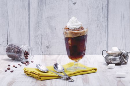 Koffiegranita met slagroom