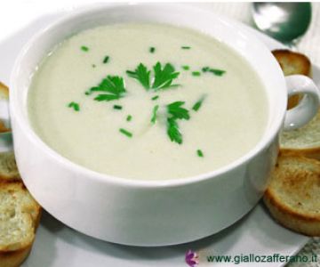 Vichyssoise (koude prei-aardappelsoep)