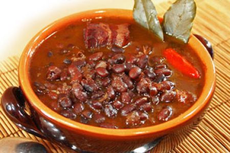 Mexicaanse zwarte bonensoep