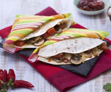 Quesadillas met champignons