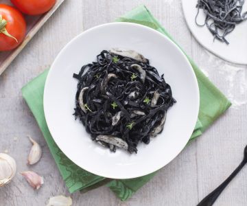 Tagliolini met dubbele inktvisinkt