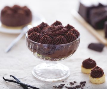 Chocolademousse met vanille-aroma
