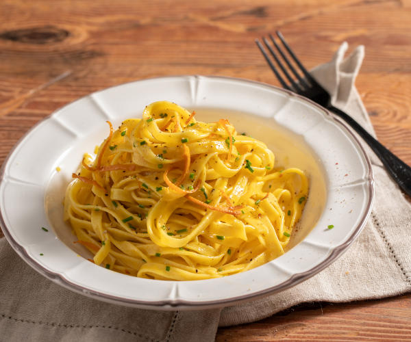 Tagliatelle met sinaasappel