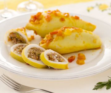 Gevulde Calamari op Andalusische Wijze