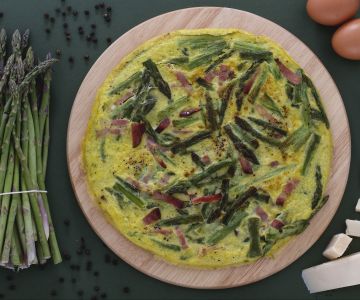 Wilde Asperges Omelet met Spek