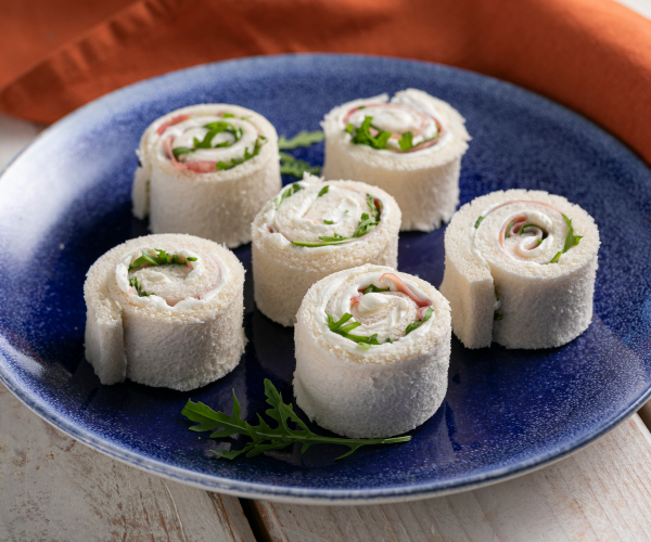 Ham- en Rucolarolletjes