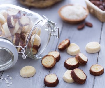 Diamantjes (koekjes) met rijstmeel