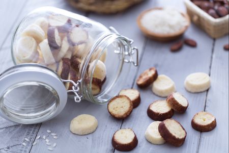 Diamantjes (koekjes) met rijstmeel