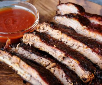 Gerookte varkensribben uit Kansas City