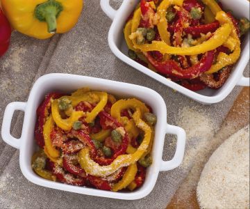 Gegrilde Paprika's met Kappertjes