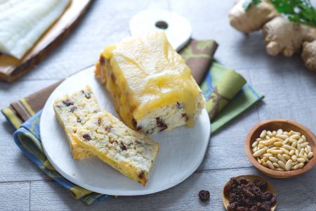 Terrine van kabeljauw met appelsaus