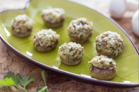 Gevulde champignonhoofdjes