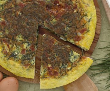 Frittata met heermoes