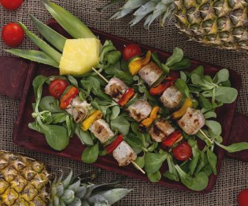 Gemarineerde Ananas Spiesjes