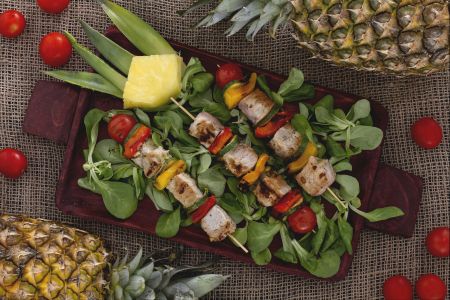 Gemarineerde Ananas Spiesjes