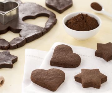 Cacao zandkoekjesdeeg