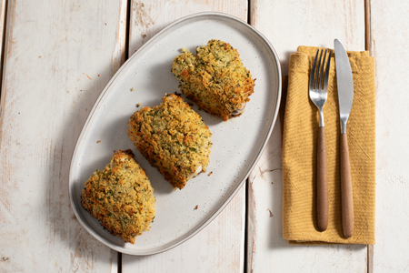 Kipbovenpoten in korst