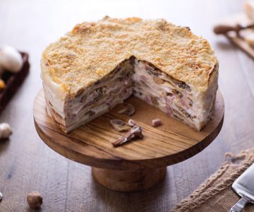 Paddenstoelen Crêpe Taart