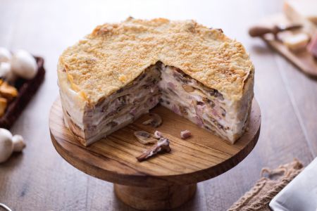 Paddenstoelen Crêpe Taart