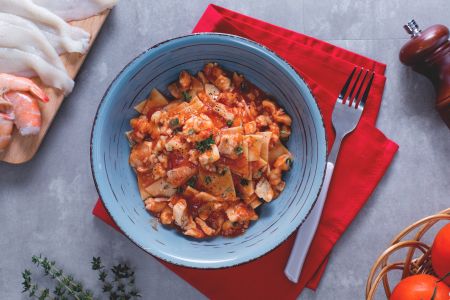 Maltagliati met vis ragù