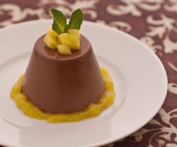 Chocolade panna cotta