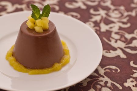 Chocolade panna cotta
