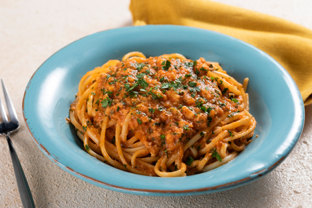Linguine met zeeduivelragout