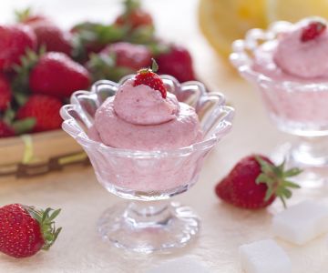 Aardbeienmousse