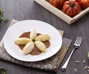 Ricotta gnocchi met drie geuren