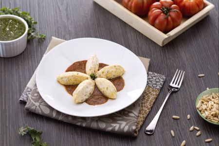 Ricotta gnocchi met drie geuren