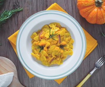 Pasta met pompoen