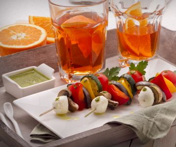 Gegrilde groentespiesjes