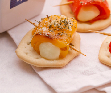 Focaccia met Paprika en Scamorza