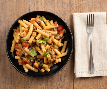 Pasta met aubergines
