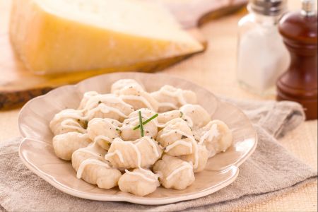Gnocchi met Asiago-roomsaus
