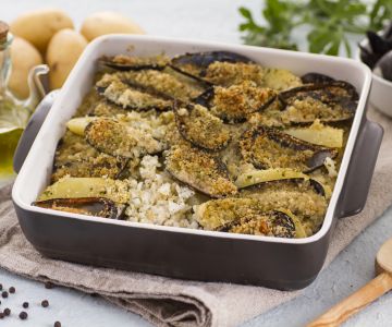 Tiella van Bari: Rijst, Aardappelen en Mosselen uit de Oven