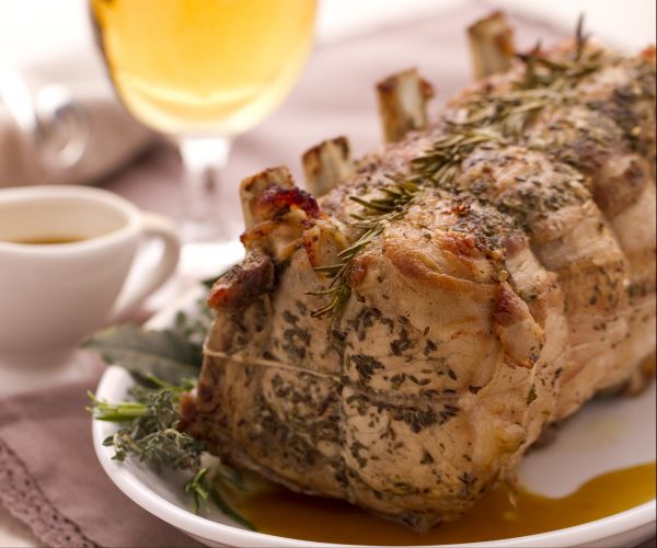 Varkensgebraad met bier