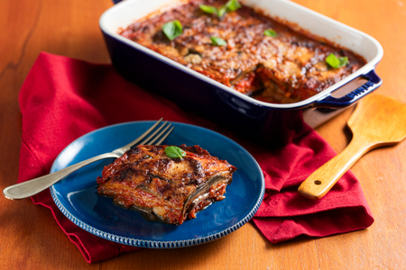 Gegrilde aubergine Parmigiana