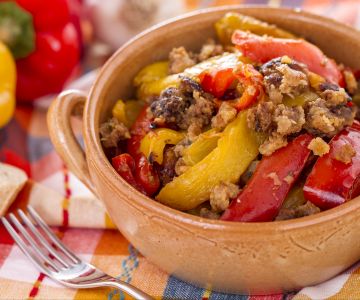 Paprika met Kruimels